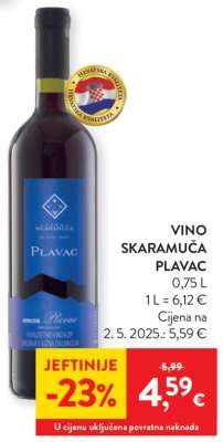 Vino Skaramuča Plavac