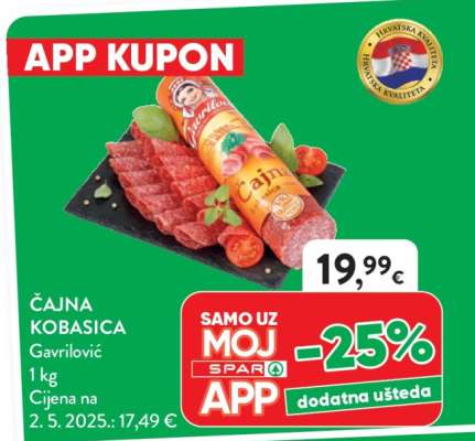Čajna kobasica Gavrilović