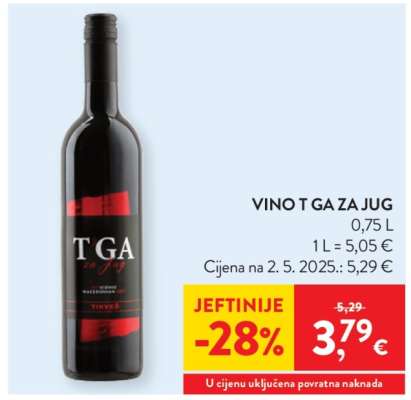 Vino T’ga za jug