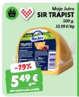 MOJE JUTRO SIR TRAPIST