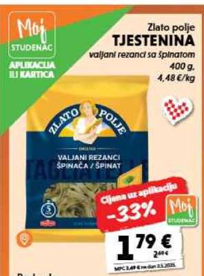 ZLATO POLJE TJESTENINA