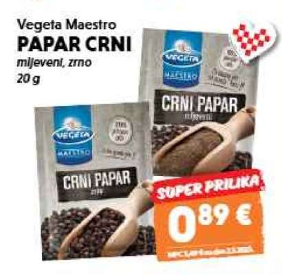 Vegeta Maestro PAPAR CRNI