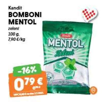 KANDIT BOMBONI MENTOL