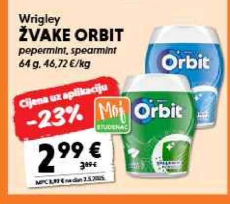 Wrigley ŽVAKE ORBIT