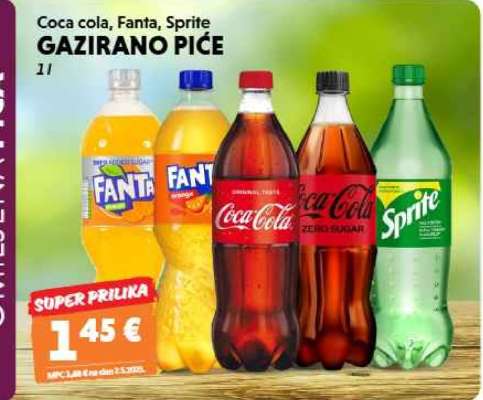 COCA COLA, FANTA, SPRITE