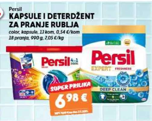 Persil KAPSULE I DETERDŽENT ZA PRANJE RUBLJA