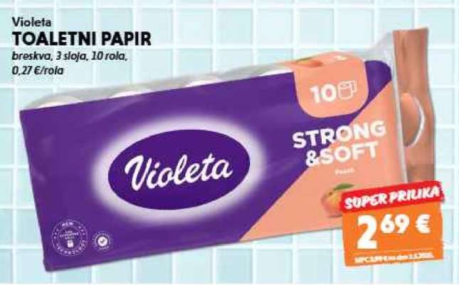 VIOLETA TOALETNI PAPIR