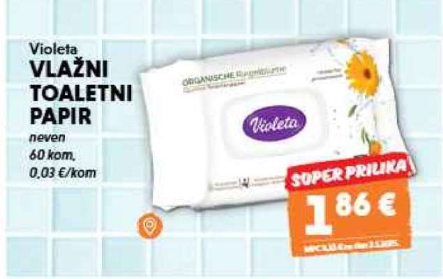 Violeta Vlažní toaletní papir