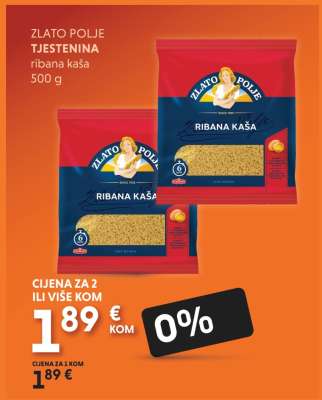 ZLATO POLJE TJESTENINA ribana kaša