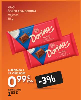 KRAŠ ČOKOLADA DORINA