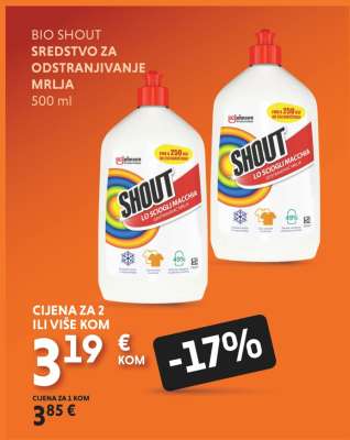 Bio shout SREDSTVO ZA ODSTRANJIVANJE MRLJA