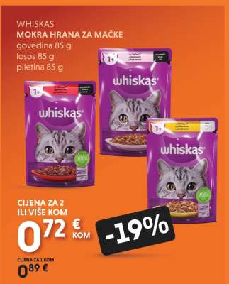WHISKAS MOKRA HRANA ZA MAČKE