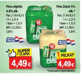 Pivo svijetlo 4,8% alk.