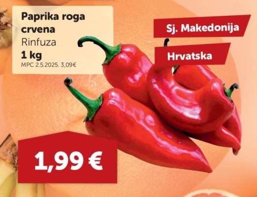Paprika roga crvena