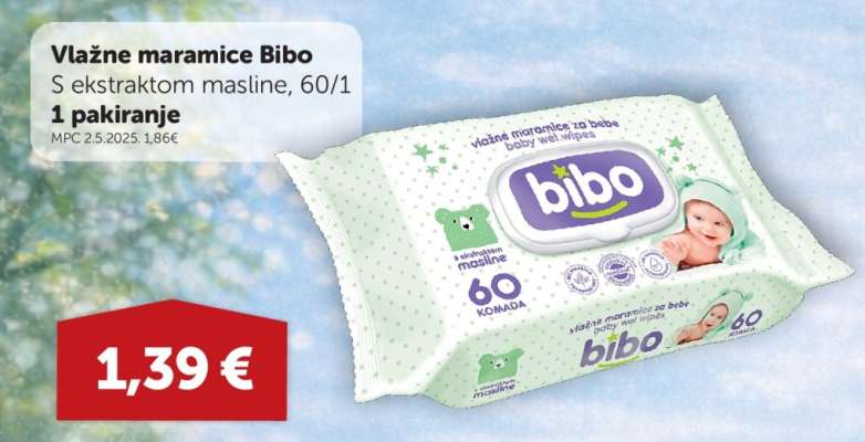 VLAŽNE MARAMICE BIBO