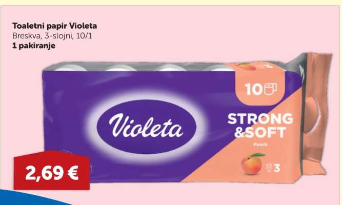 Toaletni papir Violeta