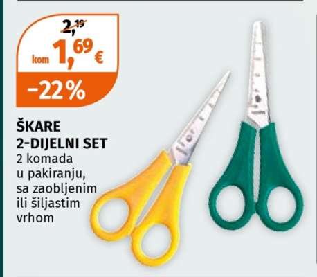 ŠKARE 2-DIJELNI SET