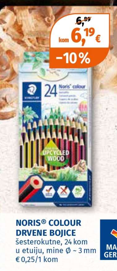 NORIS® COLOUR DRVENE BOJICE