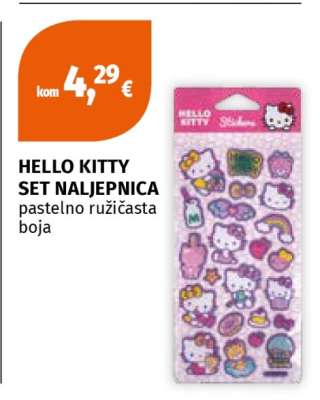 HELLO KITTY SET NALJEPNICA