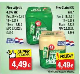 Pivo svijetlo 4,8% alk.