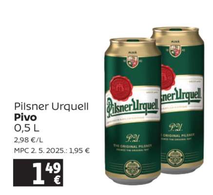 PILSNER URQUELL PIVO
