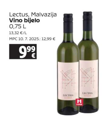 Lectus, Malvazija Vino bijelo