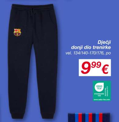 Dječji donji dio trenirke