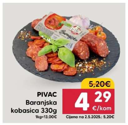 PIVAC Baranjska kobasica 330g