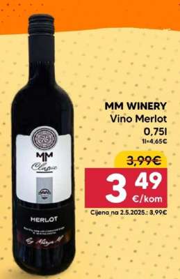 MM WINERY Vino Merlot