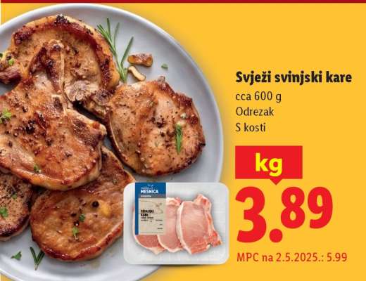 Svježi svinjski kare