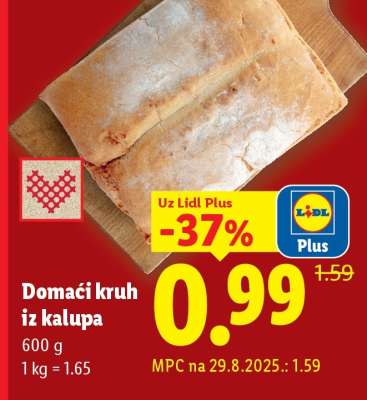 Domači kruh iz kalupa