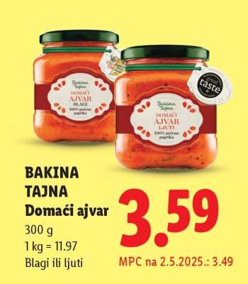 BAKINA TAJNA Domaći ajvar