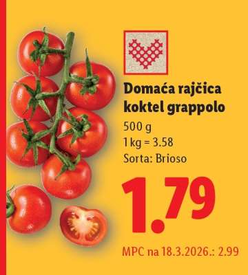 Domaća rajčica koktel grappolo
