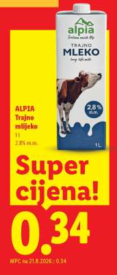 ALPIA TRAJNO MLIJEKO