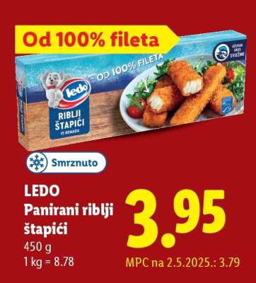 LEDO Panirani riblji štapići