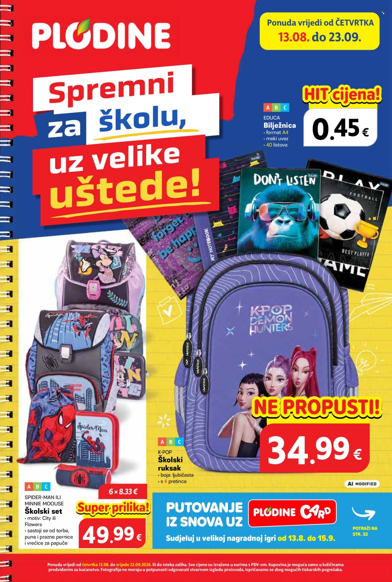 Plodine katalog - 14.08.2026. - 23.08.2026. Stranica 1