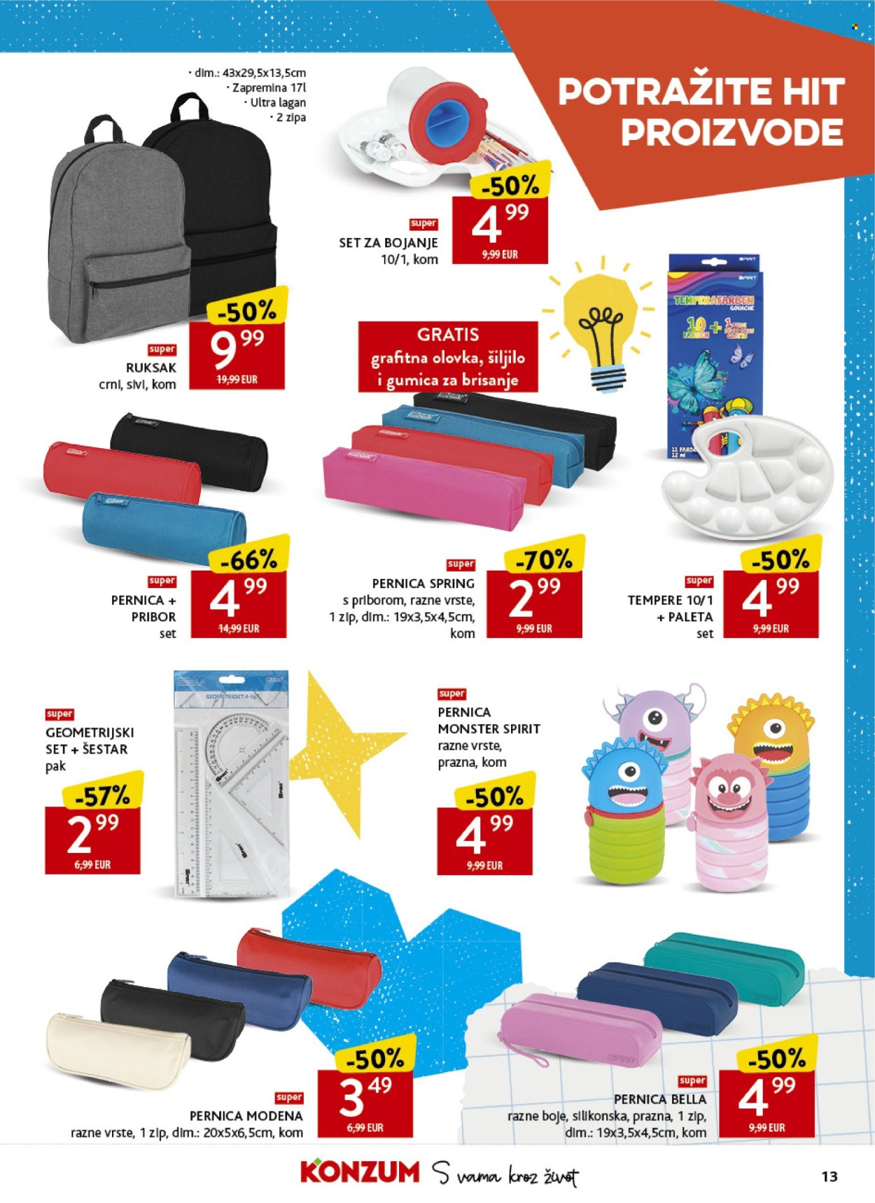 Leták Konzum - 17.8.2026 - 20.9.2026. Strana 13