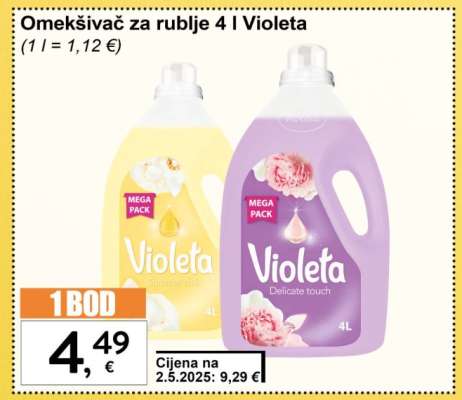 Omekšivač za rublje 4 l Violeta