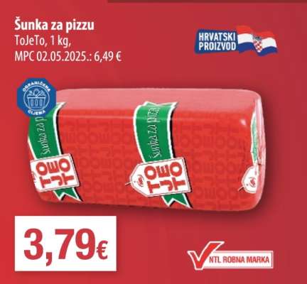 ŠUNKA ZA PIZZU