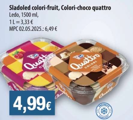 Sladoled colori-fruit, Colori-choco quattro