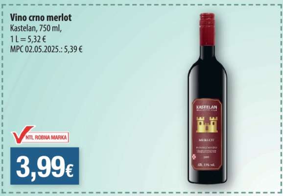 Vino crno Merlot