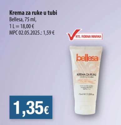 Krema za ruke u tubi