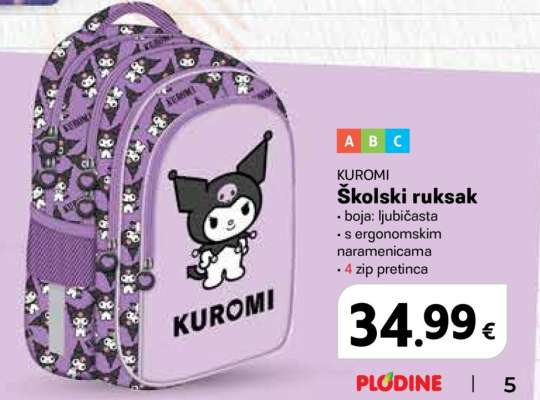 KUROMI Školski ruksak
