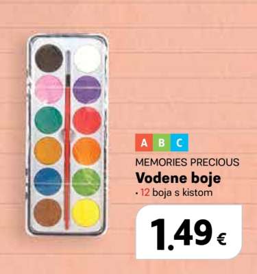 MEMORIES PRECIOUS Vodene boje