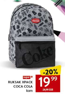 RUKSAK XPACK COCA COLA