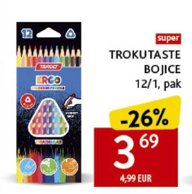 TROKUTASTE BOJICE 12/1, pak