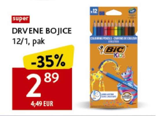 DRVENE BOJICE 12/1, pak