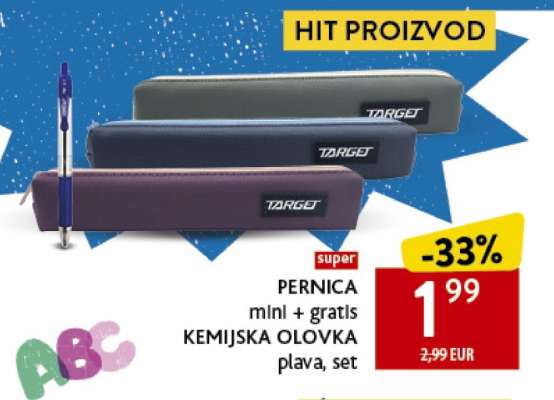 PERNICA mini + gratis KEMIJSKA OLOVKA plava, set