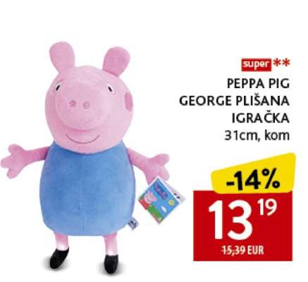 PEPPA PIG GEORGE PLIŠANA IGRAČKA