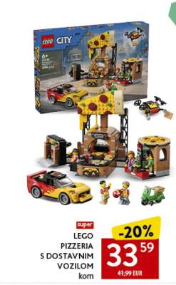 LEGO PIZZERIA S DOSTAVNIM VOZILOM